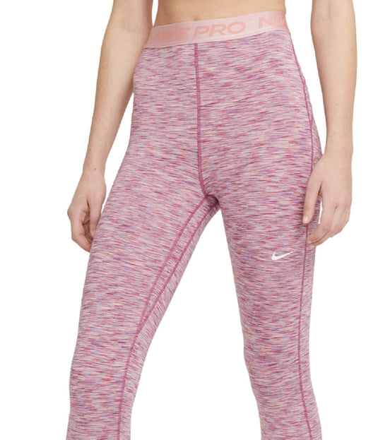 Nike Women's Pro Rainbow Space Dye High Waist Leggings Pink Size X-Small