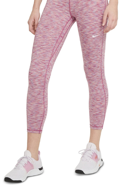 Nike Women's Pro Rainbow Space Dye High Waist Leggings Pink Size X-Small