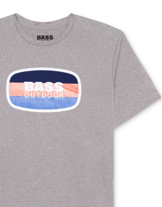 Bass Outdoor Men's Logo T-Shirt Gray