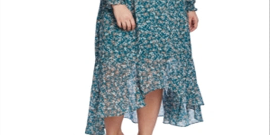 1.STATE Women's Floral High Low Dress