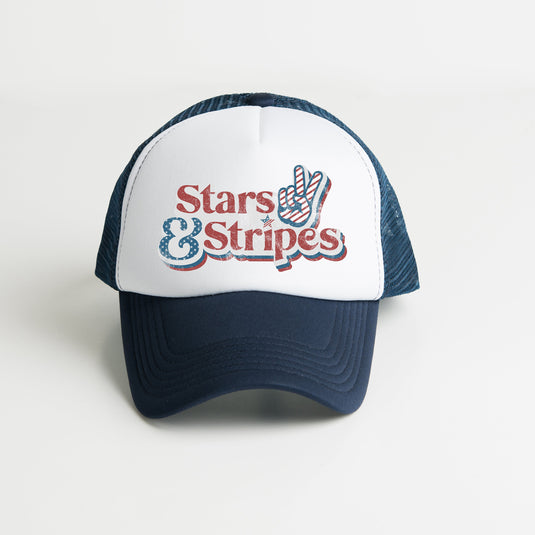 Stars and Stripes Distressed | Foam Trucker Hat