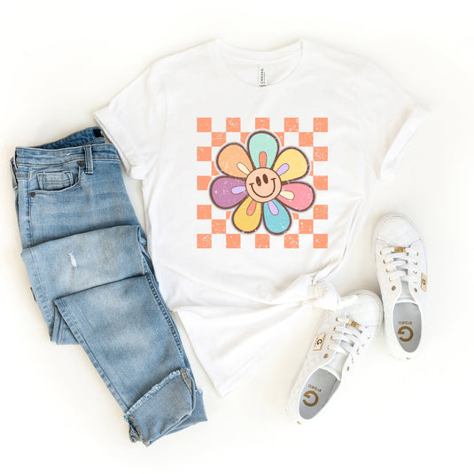 Checkered Daisy | Short Sleeve Graphic Tee