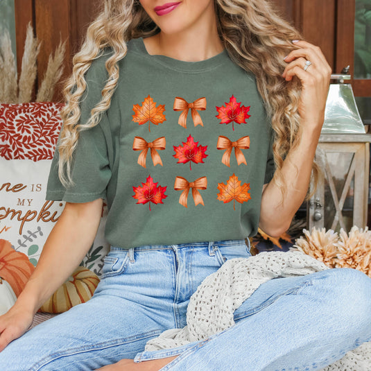 Coquette Fall Leaf Chart | Garment Dyed Tee