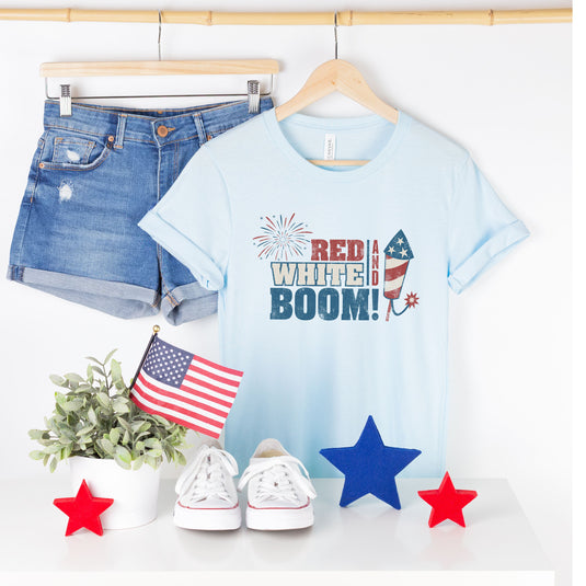 Red White Boom | Short Sleeve Graphic Tee