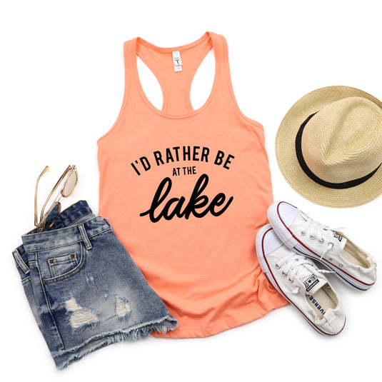 I'd Rather Be at the Lake | Racerback Tank