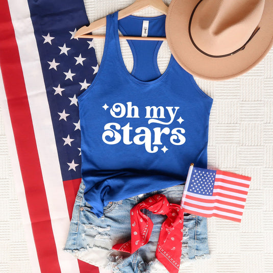 Oh My Stars Bold | Racerback Tank