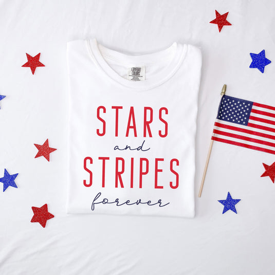 Stars and Stripes Forever | Garment Dyed Short Sleeve Tee