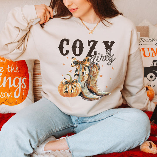 Coquette Fall Western Boots | Sweatshirt