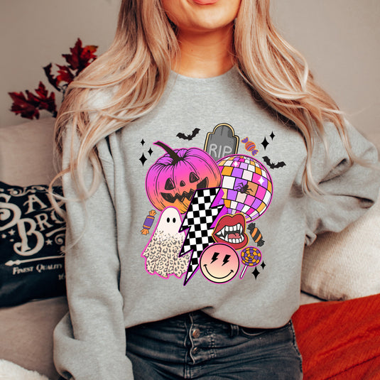 Pumpkin Ghost Collage | Sweatshirt