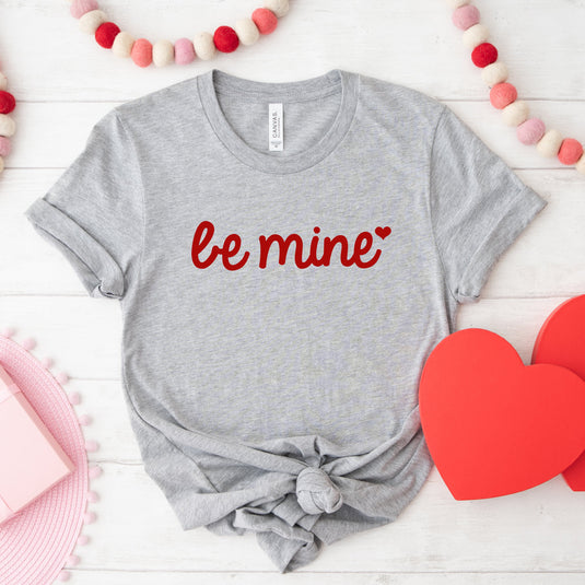 Be Mine Cursive Heart | Short Sleeve Graphic Tee