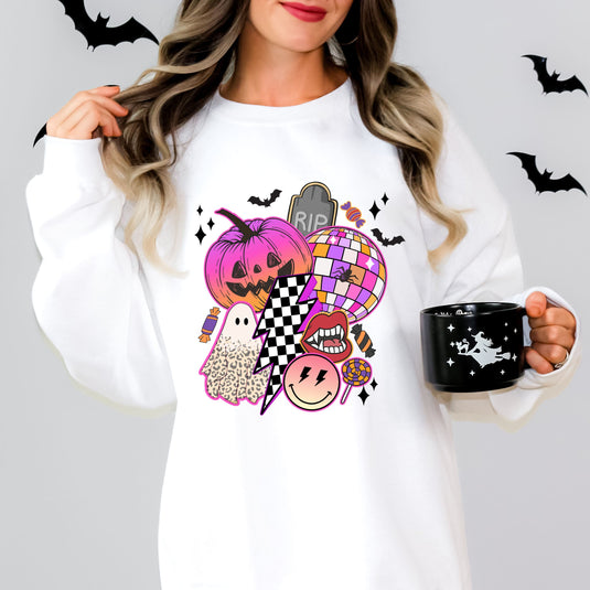 Pumpkin Ghost Collage | Sweatshirt