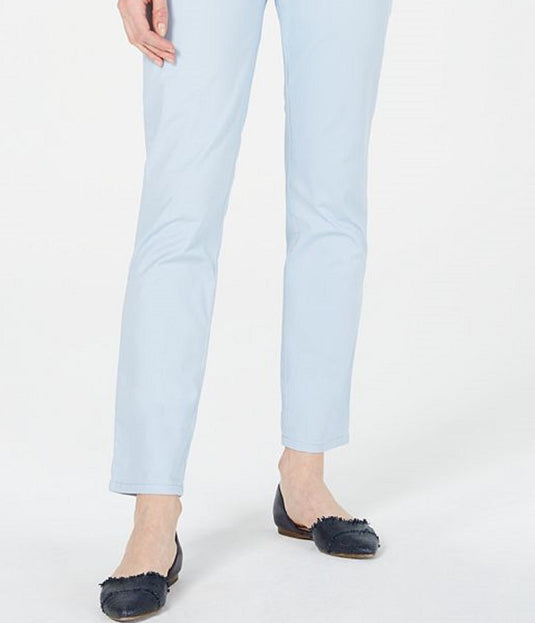 Tommy Hilfiger Women's Cuffed Chino Straight Leg Pants Blue Size 4