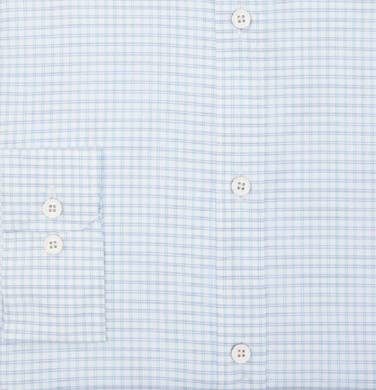 Tommy Hilfiger Men's No Tuck Slim Fit Stretch Dress Shirt Blue Size X-Large