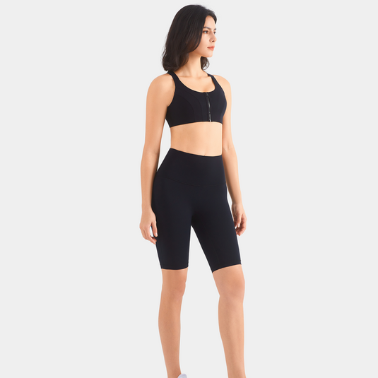 Lily 8" Seamless High-Waist Short - Black