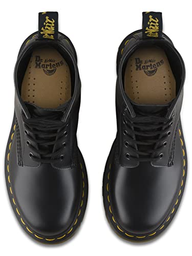 Dr. Martens, Women’s 1460 Original Smooth Leather 8-Eye Boot, Black Smooth, 7 W