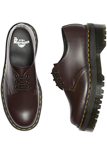 Dr. Martens Women's 1461 Quad Smooth Leather Platform Shoes