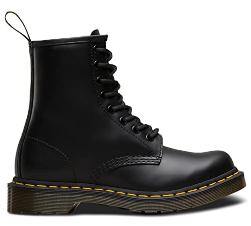 Dr. Martens, Women’s 1460 Original Smooth Leather 8-Eye Boot, Black Smooth, 7 W