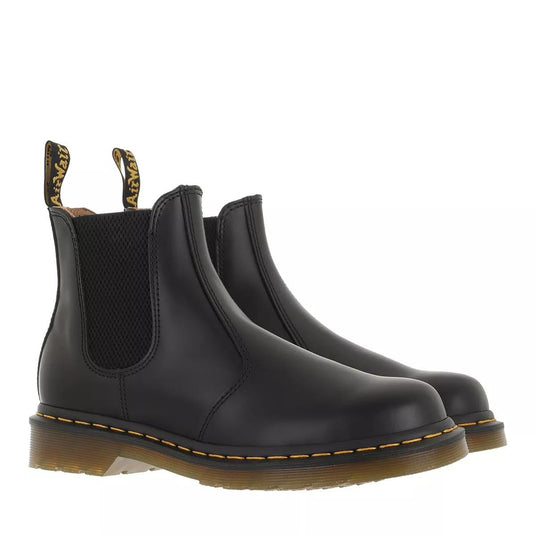 Dr. Martens, Unisex 2976 YS Boots, Black Smooth, 12 US Women/11 US Men