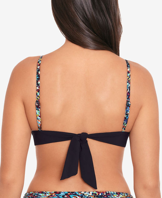 Skinny Dippers Women's Motley Bridgette Bikini Top Swimsuit Black