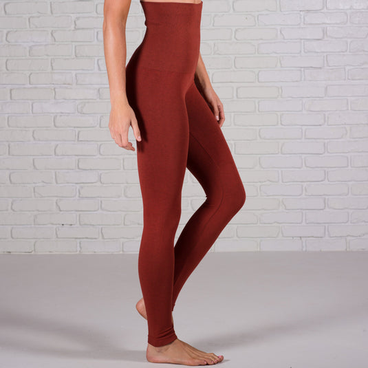 Compression Tummy Control Leggings | Fleece Lined (Yelete)