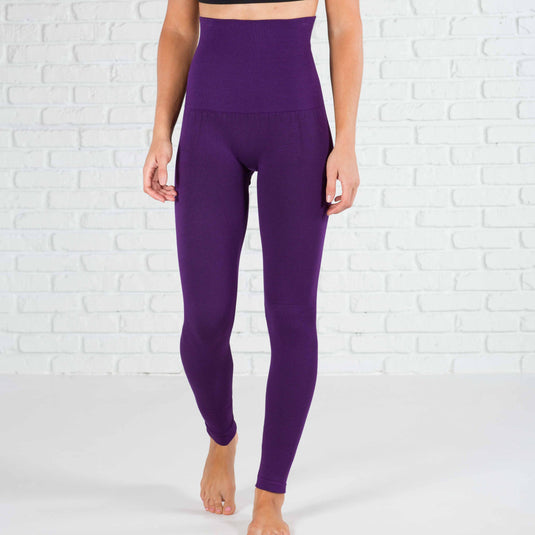 Compression Tummy Control Leggings | Fleece Lined (Yelete)