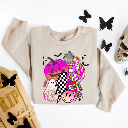 Pumpkin Ghost Collage | Sweatshirt