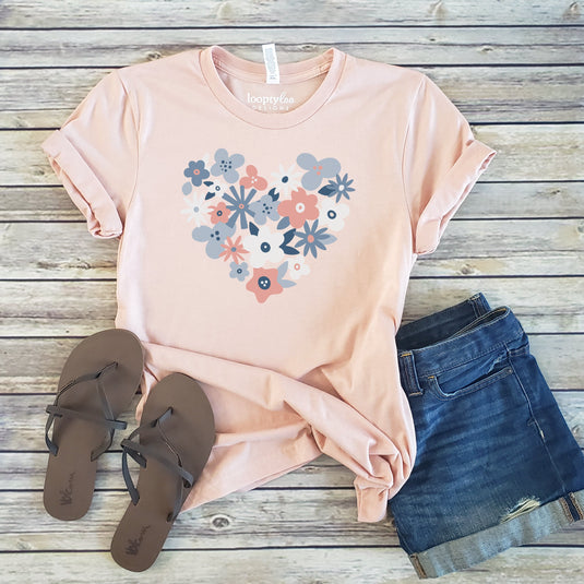 FLORAL HEART TEE