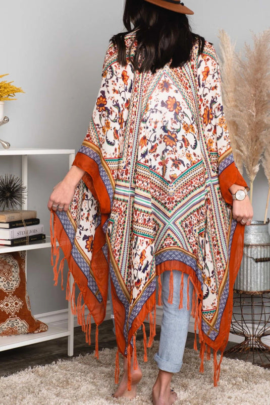 Bohemian Tassel Kimono