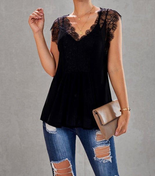 Dreamy Lace Top With Camisole