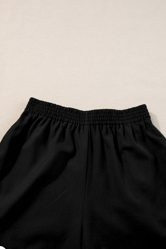 Cotton Blend RicRac Sleeveless Top Shorts Matching Set