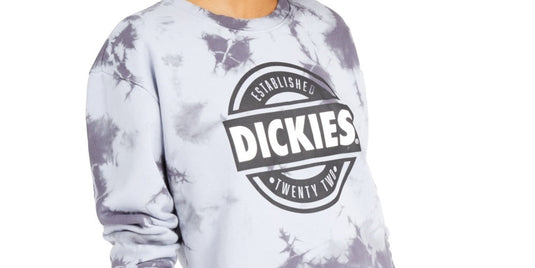 Dickies Women's Logo Tie Dye Sweatshirt Grey Size Small