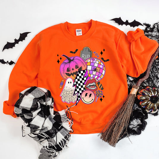 Pumpkin Ghost Collage | Sweatshirt