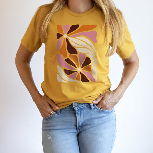 RETRO FLOWERS TEE