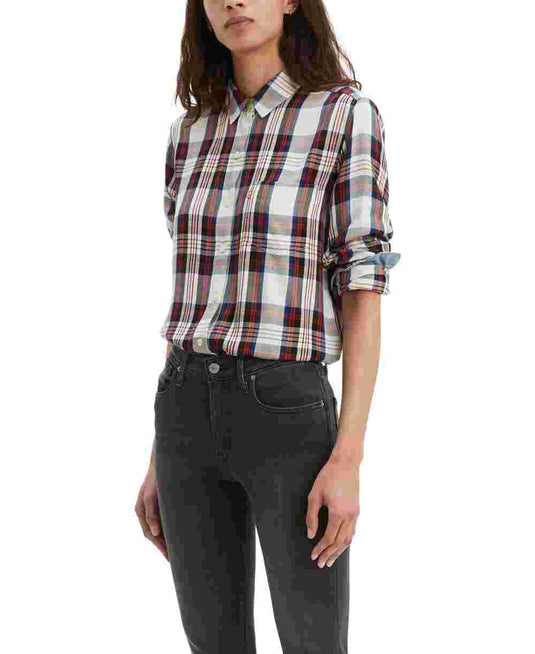 Levi's Women's Ultimate Boyfriend Plaid Shirt Assorted Size X-Large