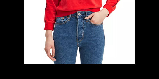 Levi's Women's Velour Dolman-Sleeve Top Red Size X-Small