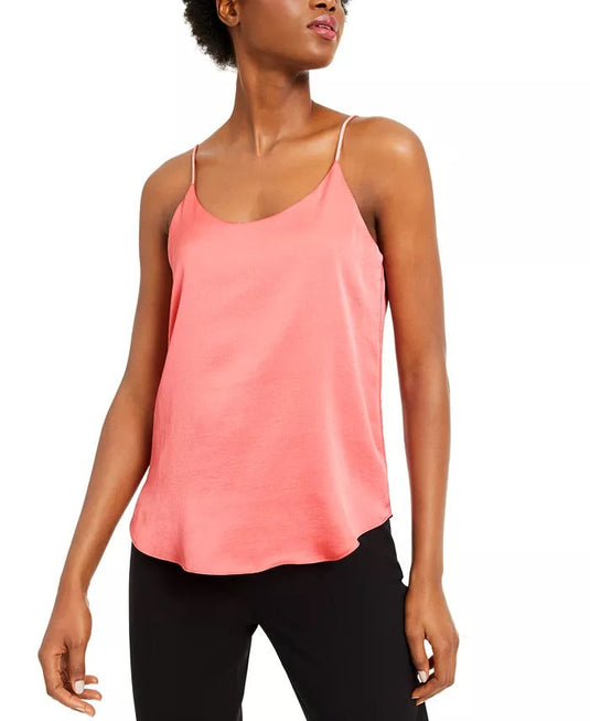 Bar III Women's Woven Camisole Pink Size X-Small