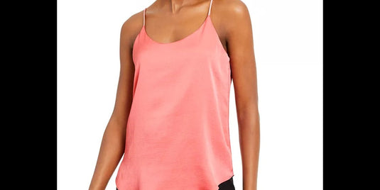 Bar III Women's Woven Camisole Pink Size X-Small