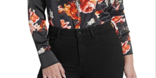 Guess Women's Cherilynn Button Up Shirt Black Size Small