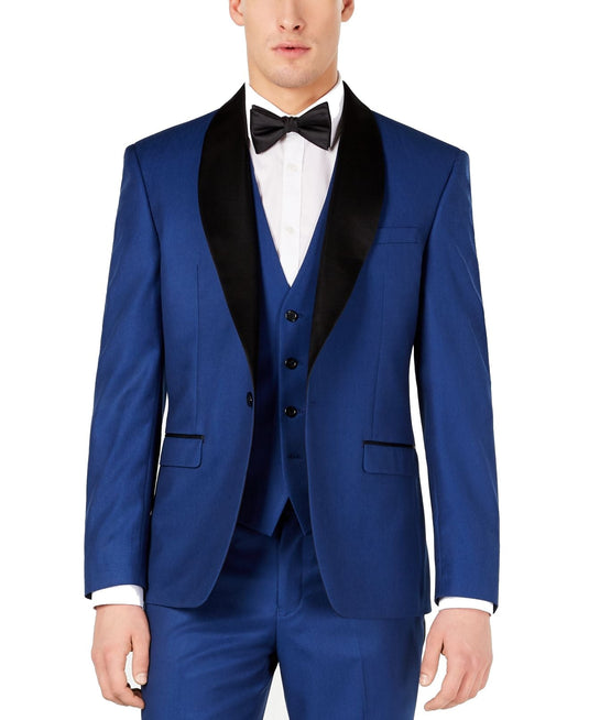 Ryan Seacrest Distinction Men's Suit Separate Jacket Blue Size 36