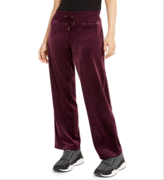 Calvin Klein Women's Straight Leg Pants Purple Size Medium