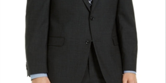Tommy Hilfiger Men's Modern-Fit THFlex Suit Jacket Black Size 42