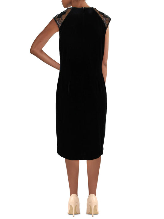 Ralph Lauren Women's Jewel Neck Cocktail Dress Black Size 6