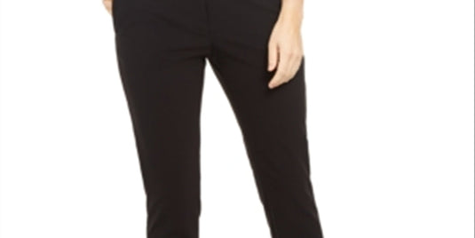 Calvin Klein Women's X Fit Slim Fit Dress Pants Black Size -0-0