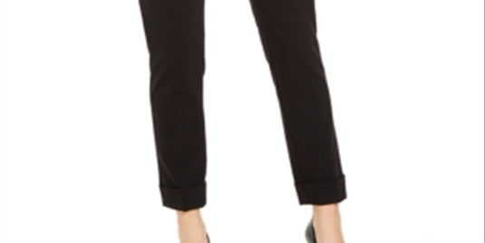 Calvin Klein Women's X Fit Slim Fit Dress Pants Black Size -0-0