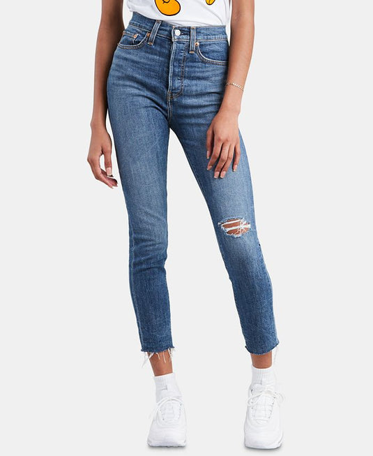 Levi's Women's Ripped Skinny Wedgie Jeans Blue Size -29