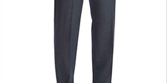 Michael Kors Men's Flat Front Printed Classic Fit Suit Separate Pants Blue Size 40X30