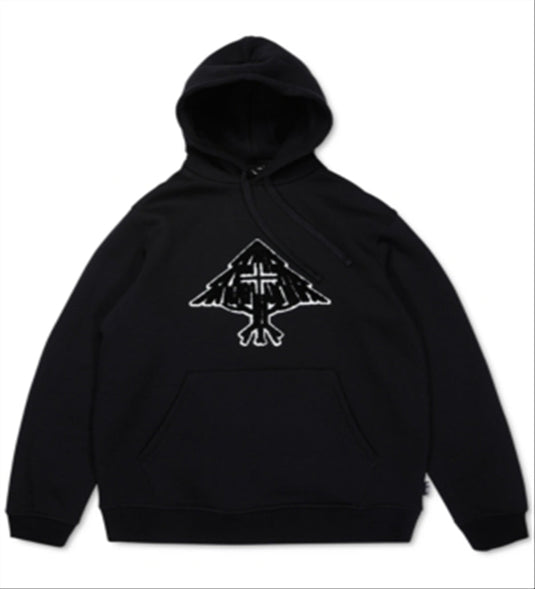 Lrg Men's All Tree Regular Fit Fleece Logo Hoodie Black Size Small