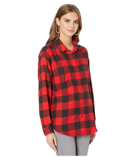 Levi's Women's Utility Shirt Red Size X-Small