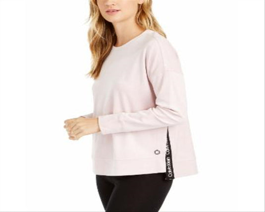 Calvin Klein Women's Performance Fitness Running Sweatshirt Pink Size Medium