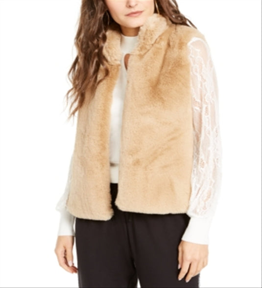 Thalia Sodi Women's Faux Vest Brown Size X-Small